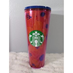 Starbucks Venti Cold Cup Tumbler Dancing Blooms Floral  24oz‎  2022 No Straw